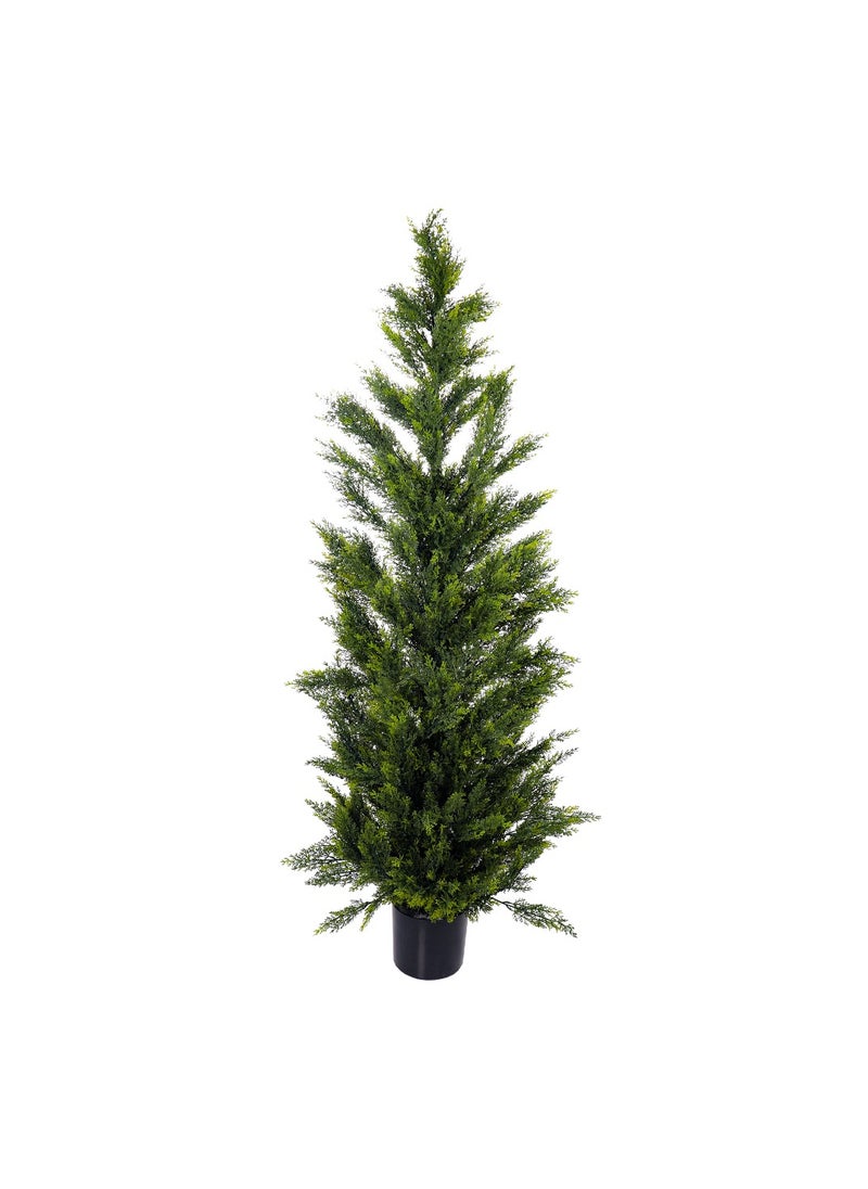 Yatai - YATAI Topiary Cedar Tree About 1.8 Meter High Artificial Cedar Pine Tree Potted UV Rated Plant Fake Plants Artificial Plants Shrubs for Indoors Outdoors Garden Home Decor Home Office (180 Cm) - Image 1