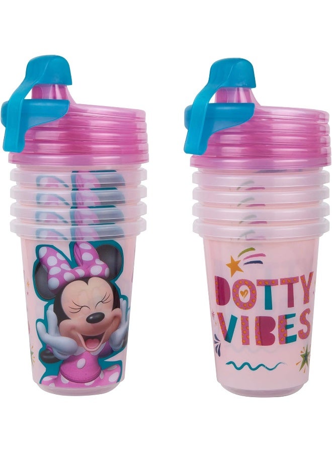 The First Years Minnie Mouse 10oz Spill-Resistant Training & Transition Sippy Cups 10-Pack for Toddlers - Image 1