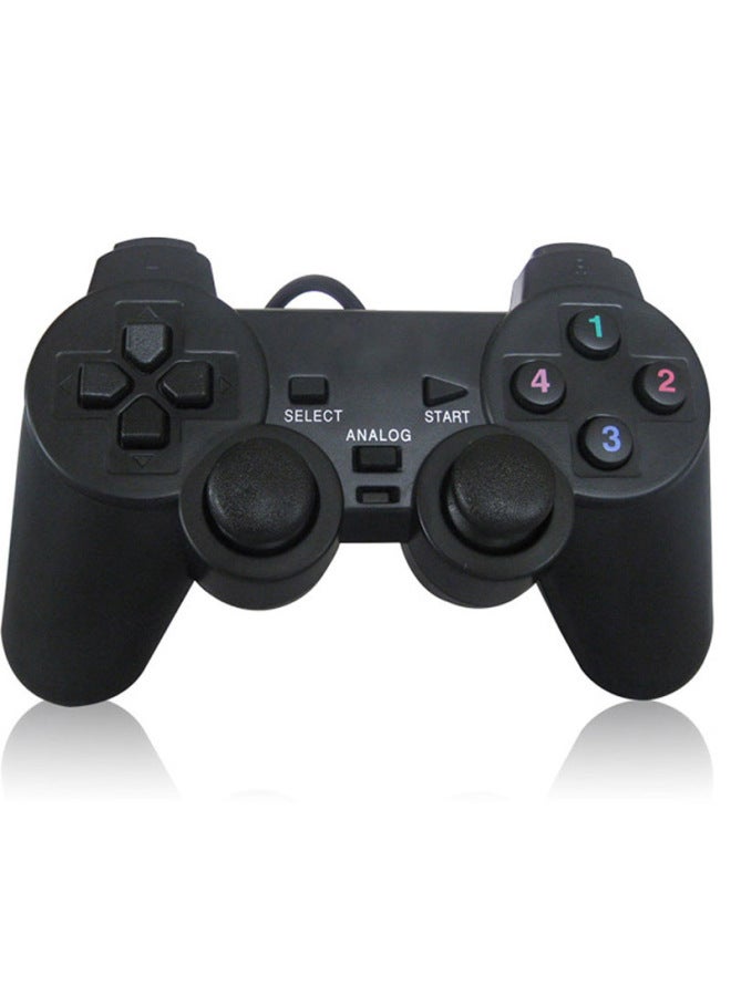 USB Wired Gamepad For PC Computer D-input Game Controller For Arcade Fighters-Product Color:Bare Metal Without Vibration  - Image 1