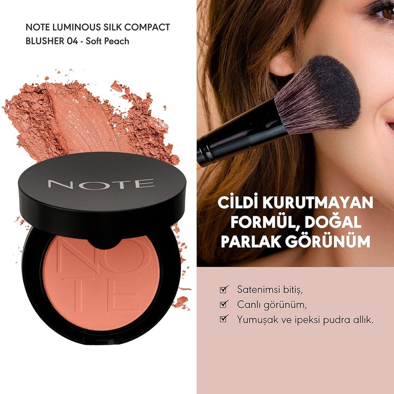 NOTE Cosmetics أحمر خدود مضيء من الحرير المضغوط 04 - Image 2