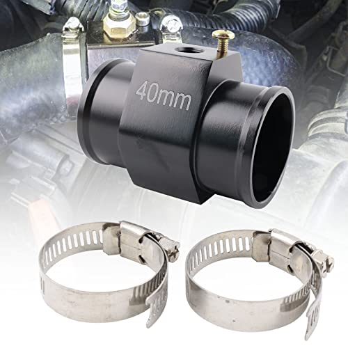 BAGARAATAN Aluminum Water Temp Meter Temperature Gauge Joint Pipe Radiator Sensor Adaptor Attachment Hose Clamps （40mm/1/8''NPT） - Image 1