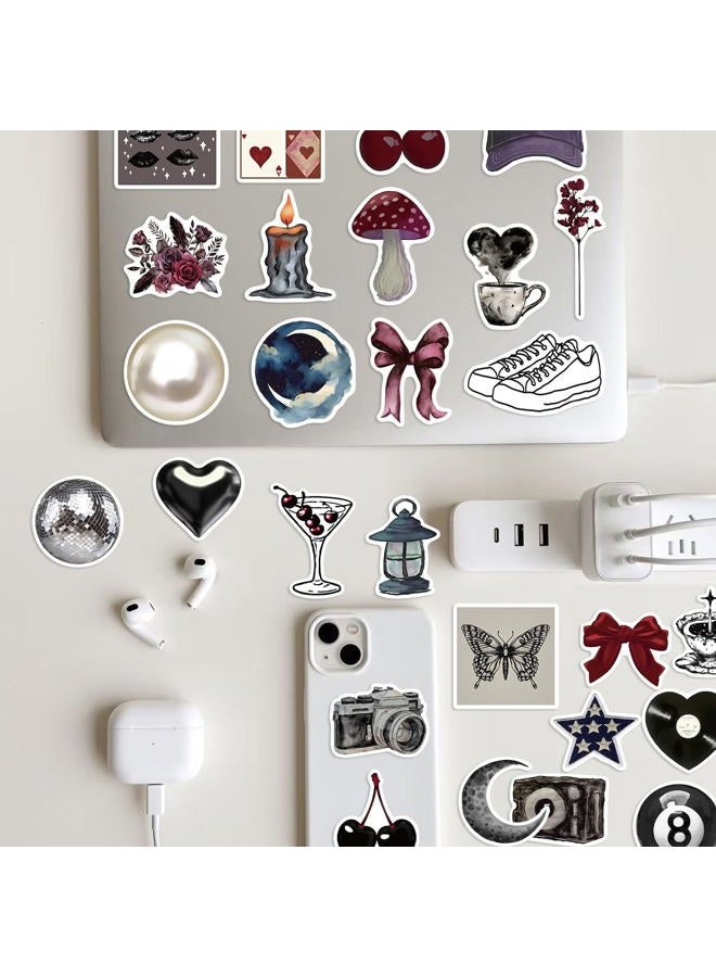 PIGBIT 50PCS Downtown Girl Y2K Aesthetic Stickers – Waterproof Vinyl Scrapbook Decals for Laptop, Phone Case, Journal, Mirror, Skateboard, Wall Decor - Image 4