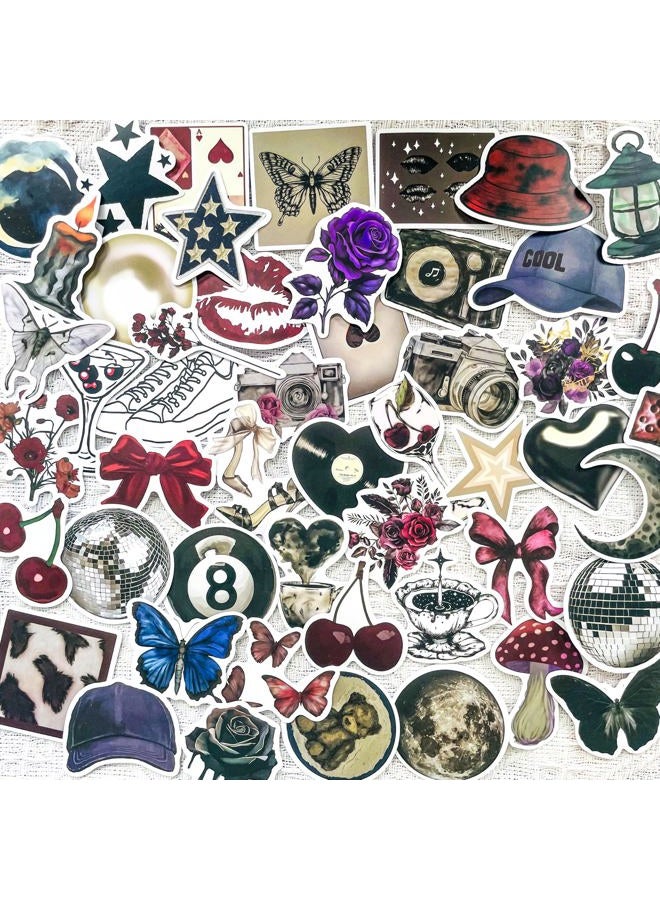 PIGBIT 50PCS Downtown Girl Y2K Aesthetic Stickers – Waterproof Vinyl Scrapbook Decals for Laptop, Phone Case, Journal, Mirror, Skateboard, Wall Decor - Image 1