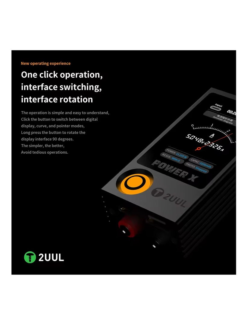 2UUL POWER X Real-time Voltage Current Display Tester