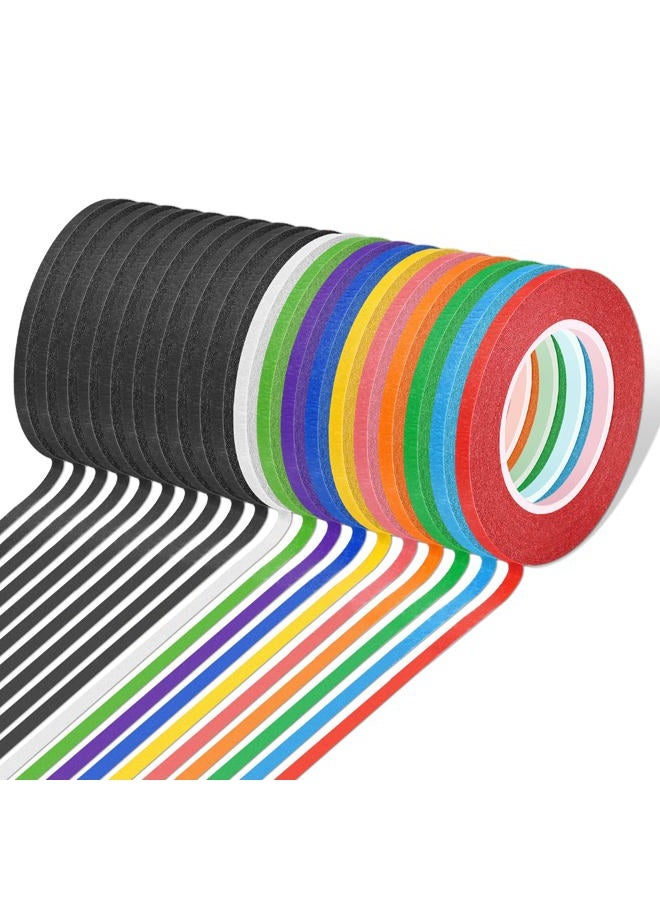 selizo 20 Rolls 1/8 Whiteboard Tape Line, 3mm Thin Tape for Dry Erase Board, Pinstriping Tape, Draping Tape, Chart Tape for White Board Accessories DIY Art Crafts - Image 1