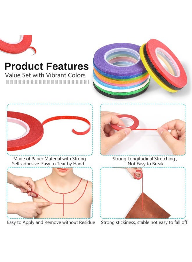 selizo 20 Rolls 1/8 Whiteboard Tape Line, 3mm Thin Tape for Dry Erase Board, Pinstriping Tape, Draping Tape, Chart Tape for White Board Accessories DIY Art Crafts - Image 2