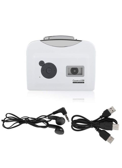 Cassette Converter Portable Cassette Tape to MP3 Converter USB Flash Drive Capture Audio Music Player Plug and Play MP3 Capture