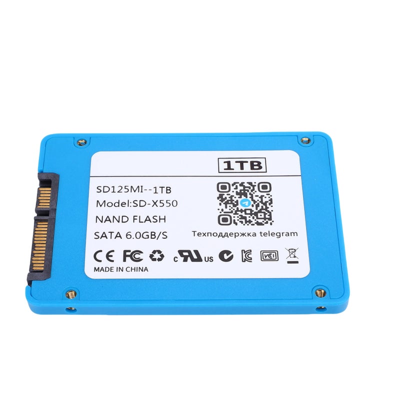 2.5 Inch Solid State Drive SATA III 6Gb/s High Speed 550MB/s Internal Hard Disk for PC Or Laptop 1T Blue - Image 1
