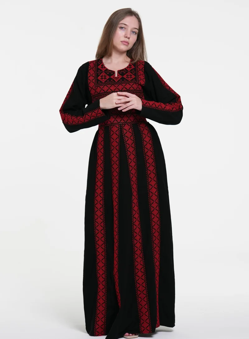 AL BENT AL SHARQIEH women embroidered jalabiya dress