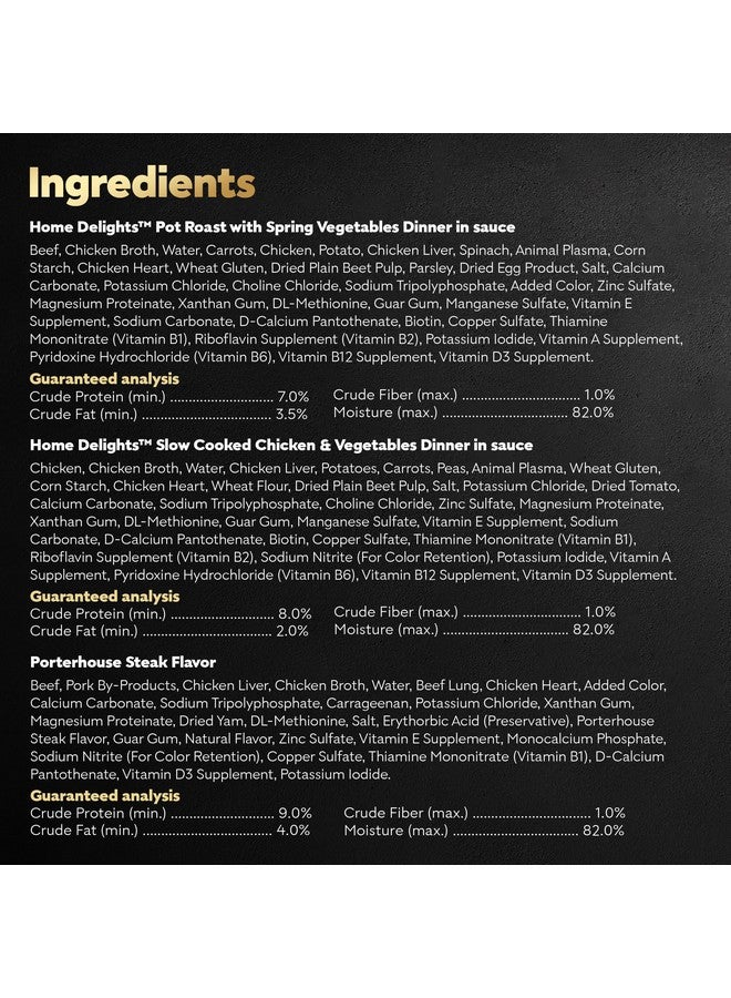 CESAR HOME DELIGHTS Adult Wet Dog Food & Classic Loaf in Sauce Variety Pack, 3.5 oz. Easy Peel Trays, 36 Count (Pack of 1) - Image 4