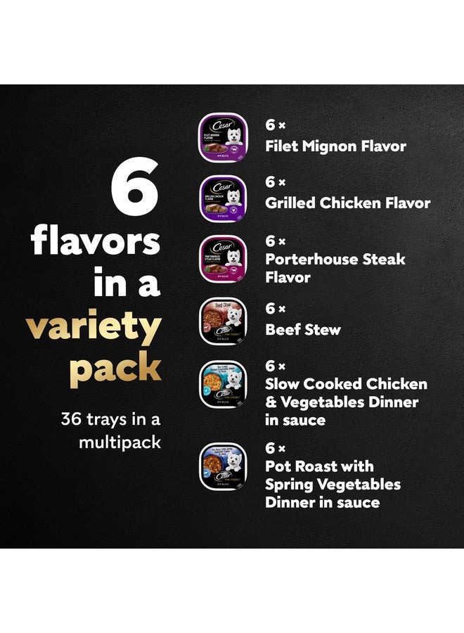 CESAR HOME DELIGHTS Adult Wet Dog Food & Classic Loaf in Sauce Variety Pack, 3.5 oz. Easy Peel Trays, 36 Count (Pack of 1) - Image 5