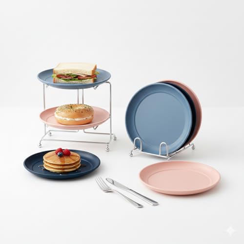 All Time Plastics Treat Plates 6pcs Set Multi - Image 3