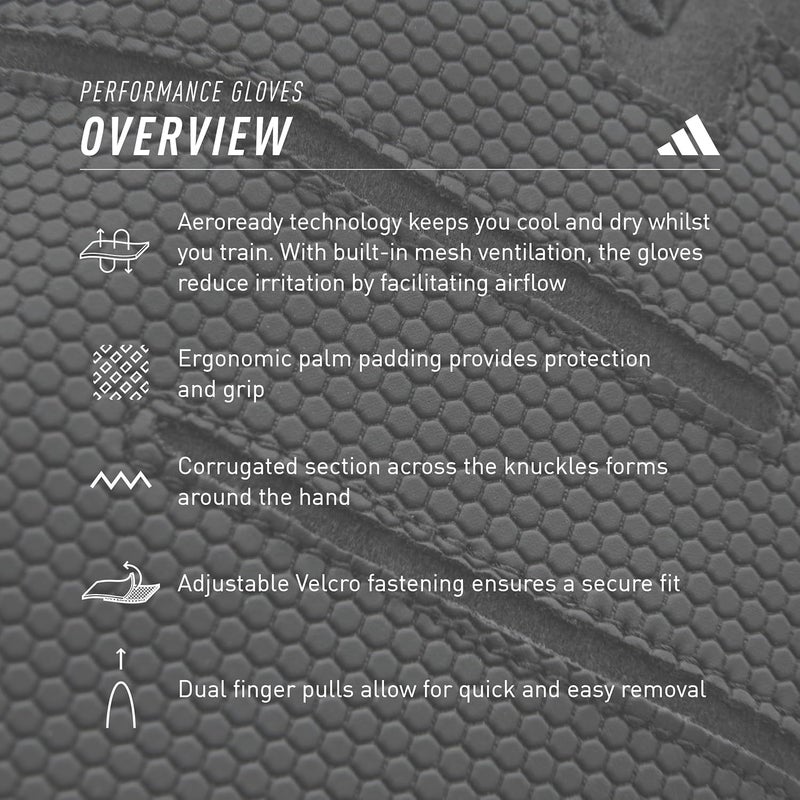 adidas Performance Gloves - Black - Image 2