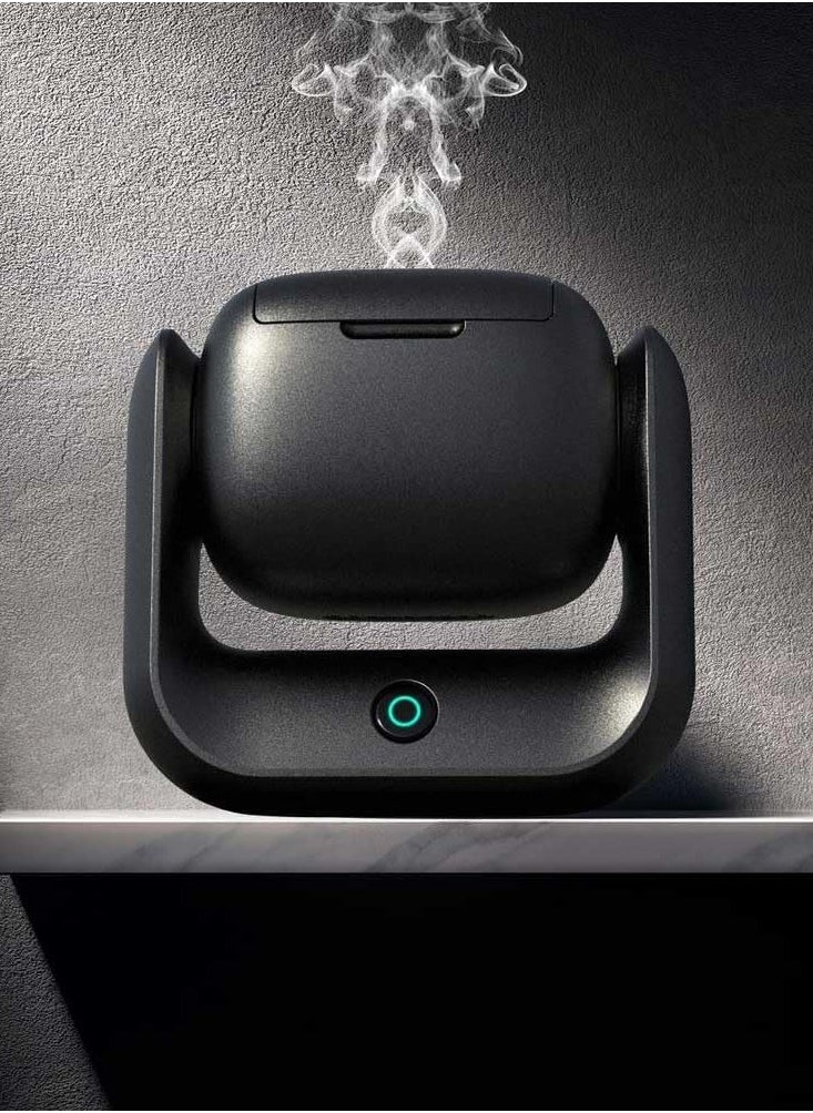 Smart Rotatable Bakhoor Incense Burner – 700°C Fast Heating, Rechargeable, Compact Cube Design with Auto Shutoff & Type-C Charging