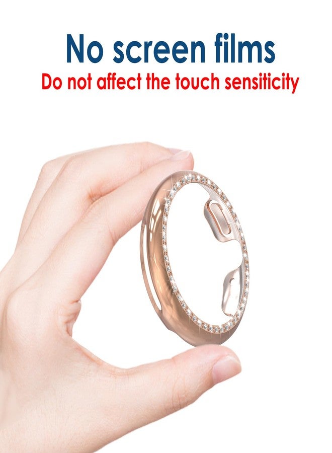 Simpeak 5-Pack Bling Case Compatible with Google Pixel Watch 4 41mm (2025) Smartwatch, Crystals Diamond Frame Protector Back Cover, (No Screen, Remove Case Off When Charging) - Image 4