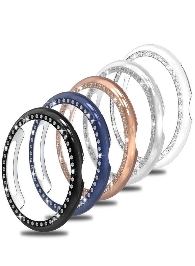 Simpeak 5-Pack Bling Case Compatible with Google Pixel Watch 4 41mm (2025) Smartwatch, Crystals Diamond Frame Protector Back Cover, (No Screen, Remove Case Off When Charging) - Image 1