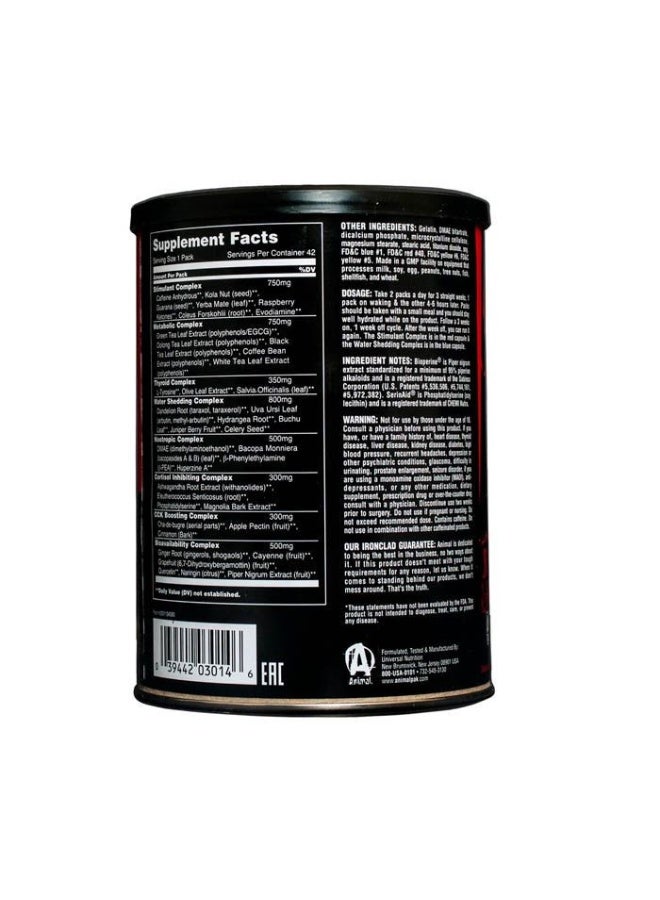 UNIVERSAL NUTRITION Animal Cuts Advanced – All-in-One Fat Burner Pill Packs | Boost Metabolism & Burn Fat – 42 Packs - Image 5