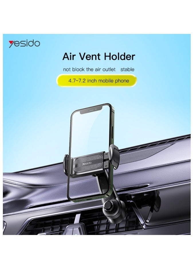 يسيدو حامل الهاتف Yesido C165 بفتحة التهوية، بتصميم أوليكرانون فريد مع دوران ثنائي الاتجاه بزاوية 720 درجة - Image 2