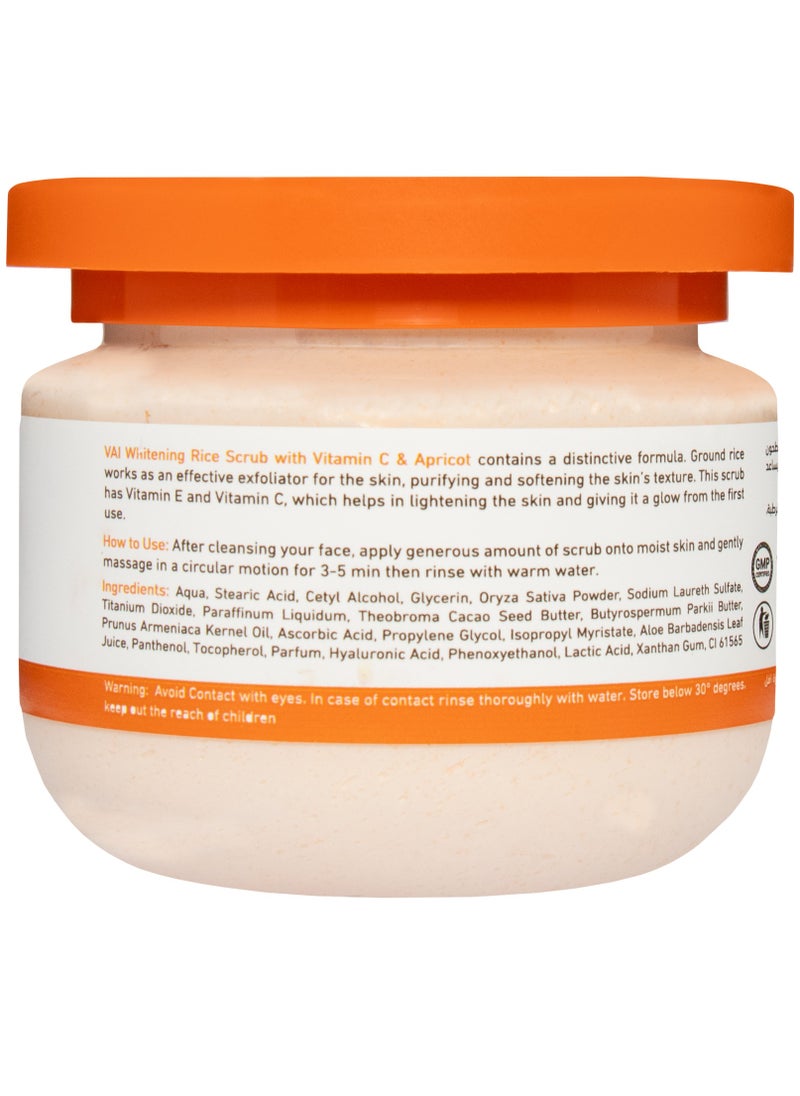 VAI Naturals - Rice Body Scrub with Apricot and Vitamin C 280ml - Image 1