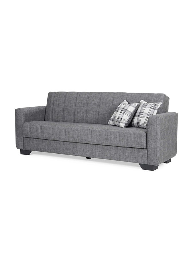 Pan Home أريكة سرير برايت بيل 3 مقاعد 76x84x212 سم رمادي  - Image 3