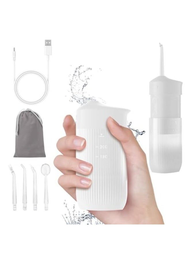 Day Wins Portable Water Flosser for Teeth Travel Mini Small Water Flosser Compact Electric Oral Irrigator Dental Flossing for Teeth Cleaning Cordless Advanced Tonsil Stone Kids Adults Braces - Image 1