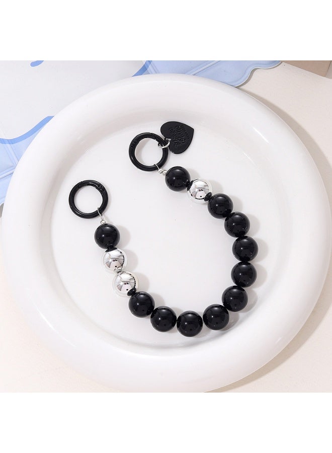 NIBEMINENT Phone Charm/ Chain Strap for Women Girls, Acrylic Beads Cell Phone Case Lanyard Wrist Strap