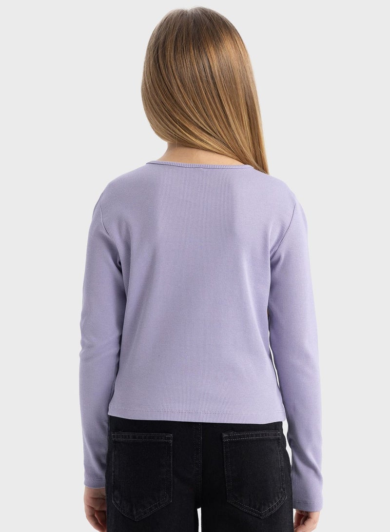 DeFacto Girl Crop Top Long Sleeve Body - Image 2