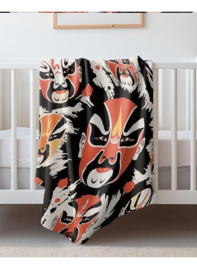 عام بطانية رقيقة من الفانيلا الكرتونية للأطفال والرضع (دافئة ومريحة، ومناسبة للنوم والألعاب) 70 سم * 100 سم - Image 1