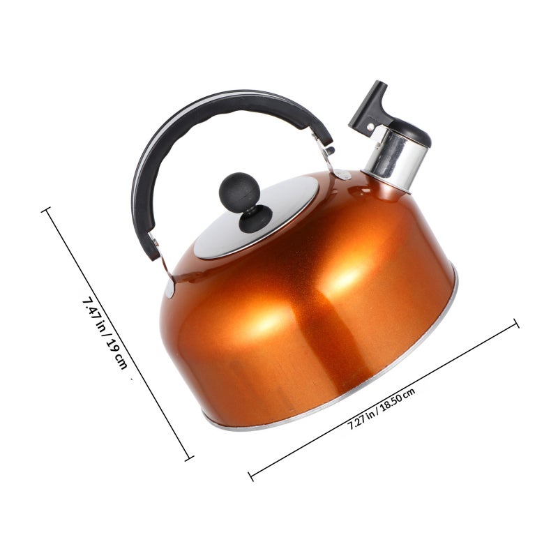 1Pc Whistling Tea Kettle Practical Boiling Teapot Stainless Steel Tea Kettle - Image 2