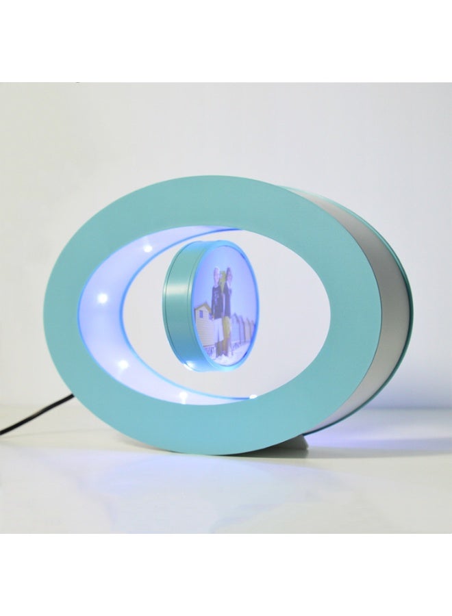 Magnetic Levitation Floating Photo Frame with LED Light  Anti Gravity Rotating Picture Frame Lamp  Modern Floating Photo Display for Home Decor, Bedroom, Office Desk, Unique Gift for Family & Friends