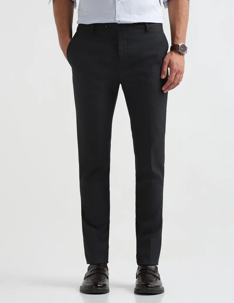 Arrow Heathered Super Slim Fit Trousers
