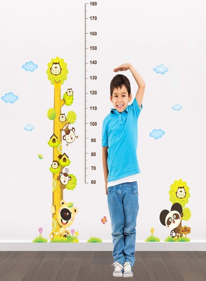 StickMe Height Measuring Chart Panda Theme Wall Sticker for Kids - Self Adhesive Peel & Stick Vinyl Stickers Learning Nursery Kindergarten Wall Decor-SM723 (170cm X 150 cm) - Image 1