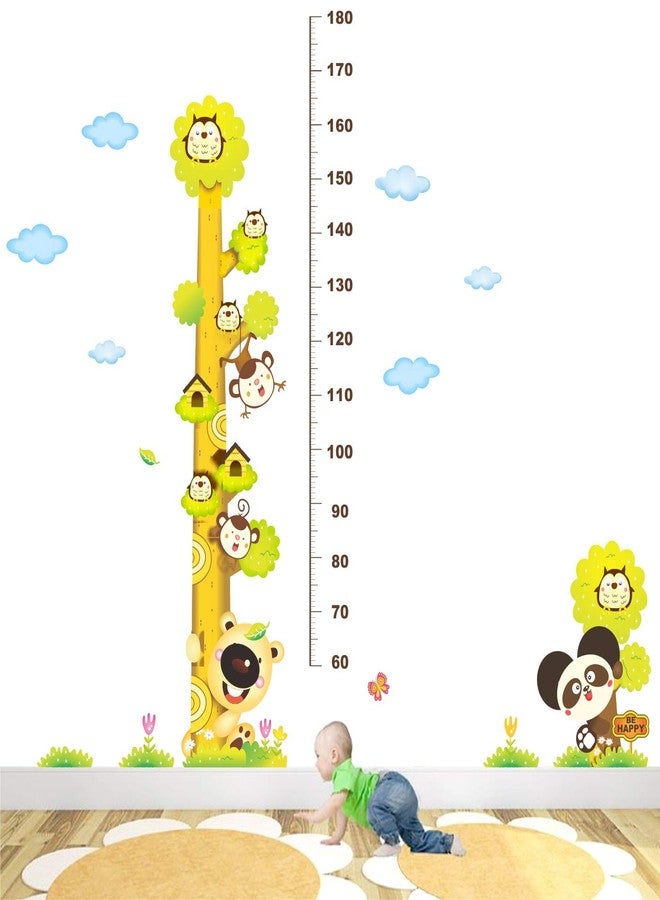 StickMe Height Measuring Chart Panda Theme Wall Sticker for Kids - Self Adhesive Peel & Stick Vinyl Stickers Learning Nursery Kindergarten Wall Decor-SM723 (170cm X 150 cm) - Image 2