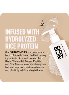 Boldify Boldify Thickening Shampoo - Rice Water Shampoo for Hair Growth, Thinning Hair & Oily Hair and Volumizing Shampoo for fine Hair, Weightlessly Removes Excess Oil - 8oz  - Image 5