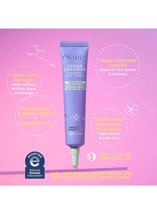 Pacifica Vegan Ceramide Eye Cream for Women - 0.5 oz Cream - Image 3