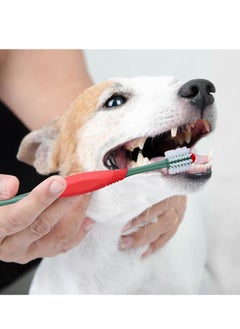 Excefore Dog Toothbrush, 360 Degree Dog Tooth Brush, 4PCS Dual Head Dog Tooth Brushing Kit Non Slip Toothbrush for Dogs and Cat Teeth Clean Pet Toothbrush Dental Care  - Image 5