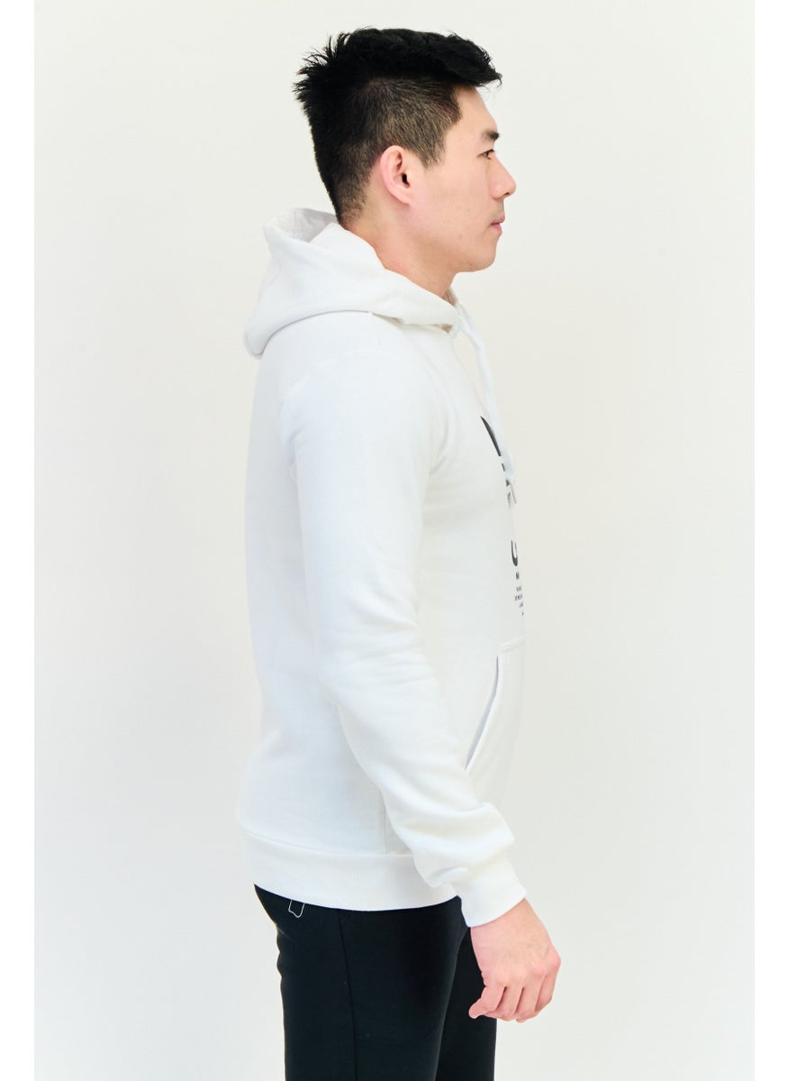 adidas Originals Men Sportswear Fit Long Sleeves Running Sweatshirt, White  - Image 4