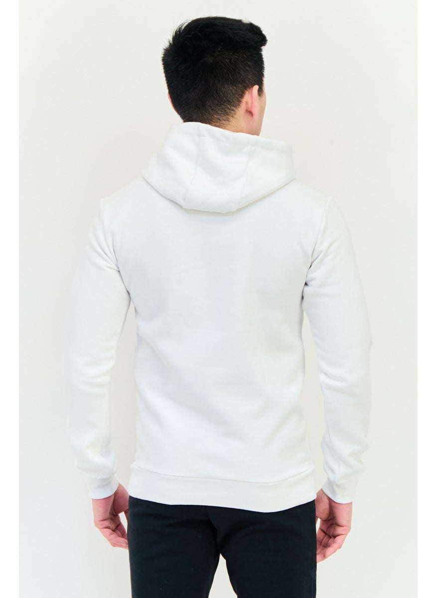 adidas Originals Men Sportswear Fit Long Sleeves Running Sweatshirt, White  - Image 2