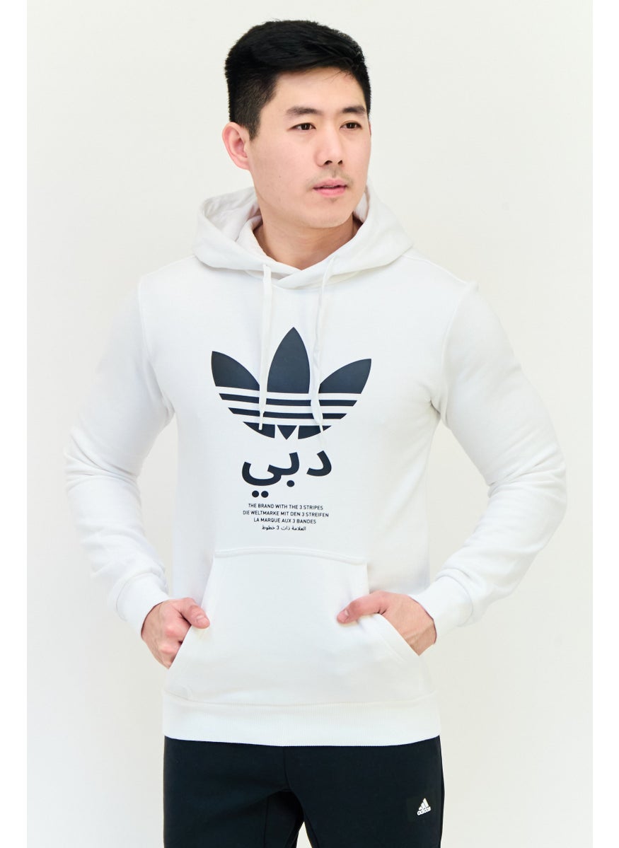 adidas Originals Men Sportswear Fit Long Sleeves Running Sweatshirt, White  - Image 1