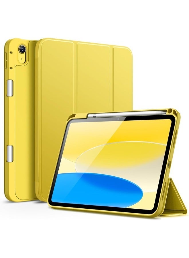 راكسوم حافظة لجهاز iPad 2022 من الجيل العاشر مقاس 10.9 بوصة - غطاء ذكي رفيع مع حامل قلم وحامل ثلاثي الطيات قابل للتعديل - Image 1