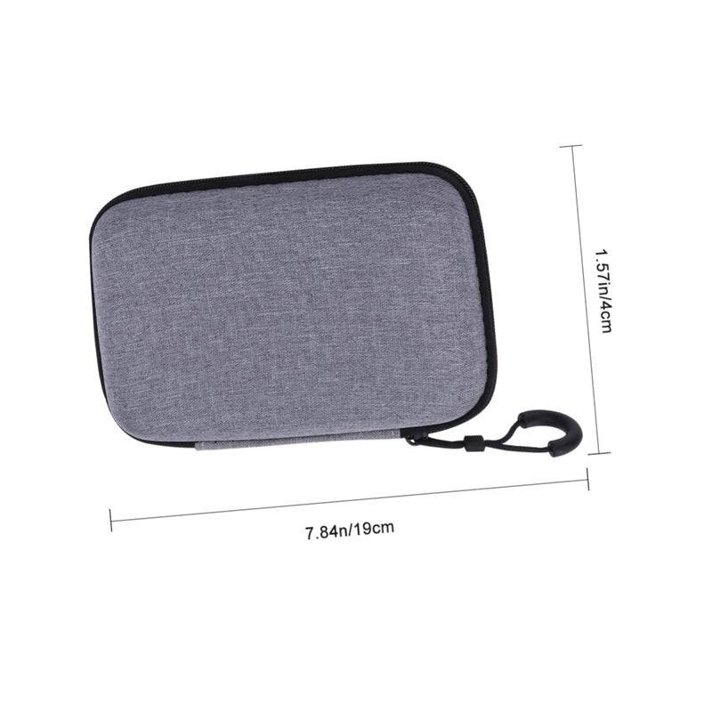 4Pcs Portable Round Headphone Case Cable Storage Bag Eva Cord Organizer Box - Image 3