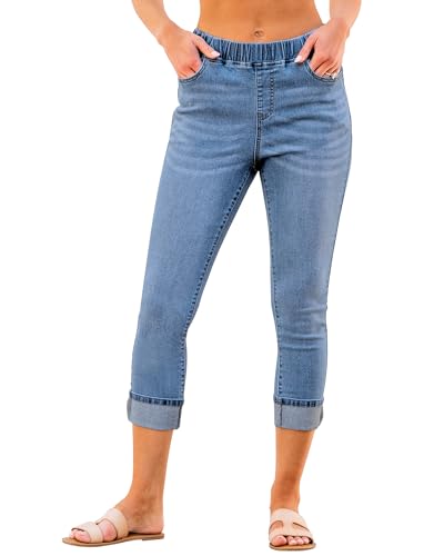 GRAPENT Women's Stretchy Business Casual Pants - High Waisted Jeans in Cobalt Blue, Size 16/18 - Image 5