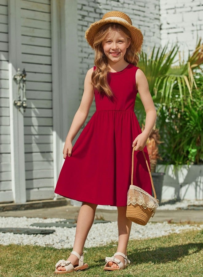 آرشنر فستان أحمر للبنات الصغيرات من أرشينر، مناسب لعيد الفصح، عيد الحب، الشاطئ، بوهو، عيد الميلاد، الزفاف، فساتين صيفية رائعة للأطفال الصغار، مقاس 3T - Image 5