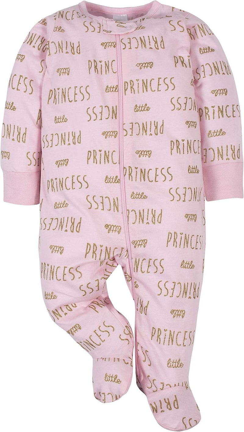 Gerber Baby Girls 4 Pack Sleep 'N Play Footie Set - Image 4
