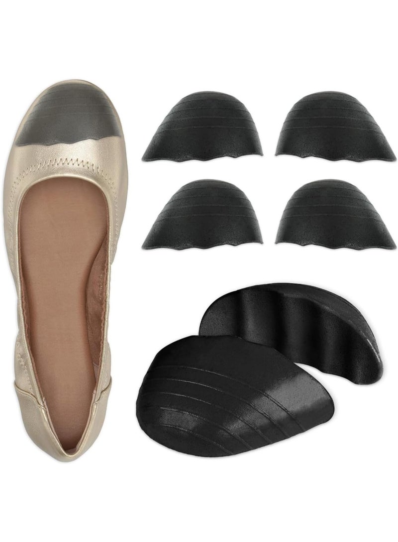 VIUAUAX 3 أزواج من حشوات حشو الأحذية، حشوة وسادة للأصابع لجعل الأحذية أكثر ملاءمة للأحذية ذات الإسفنج الميموري فوم المخفف لمقاس الحذاء، للكعب العالي والأحذية الرسمية والكاجوال والأحذية المسطحة - Image 1