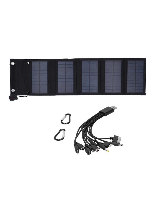 Thoraya 15W Solar Charger Board Bag Portable Camping Travel Foldable Solar Power Panel with Data Line  - Image 1