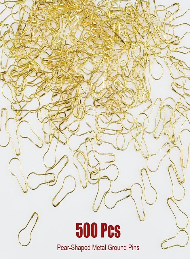 Renashed 500Pcs White Hang Tag Fasteners Nylon Snap Lock and 500Pcs 0.8 Inch Golden Metal Ground Pins Clothes Tag Pins for Crafting and DIY (White String Gold pin) - Image 3
