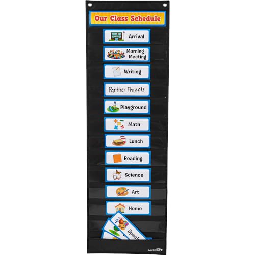 Really Good Stuff Whole-Class Visual Schedule Cards For Pocket Charts - Set of 27 Cards | Classroom Essentials and Must Haves, Teachers Supplies | For Preschool & Elementary - Image 4