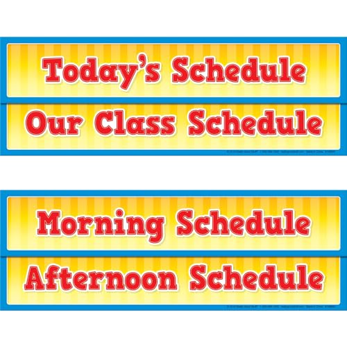 Really Good Stuff Whole-Class Visual Schedule Cards For Pocket Charts - Set of 27 Cards | Classroom Essentials and Must Haves, Teachers Supplies | For Preschool & Elementary - Image 5