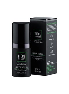 tiege hanley Anti-Aging Face Serum, SUPER SERUM (1-Pack) - Skin Tightening Facial Serum for Men - Mens Serum For Face with Sodium Hyaluronate & Retinyl Palmitate for Smoother & Tighter Skin, 0.5 Fl Oz  - Image 1